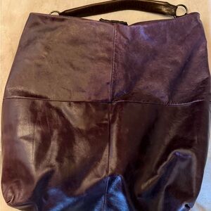 Tano Rich Purple Leather Hobo Bag